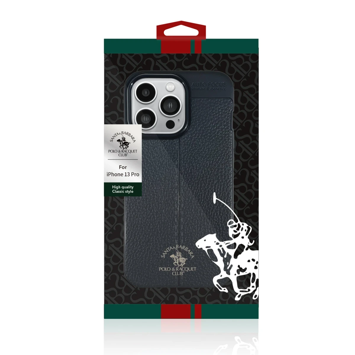Santa Barbara Polo Racquet Club Apple iPhone 13 Pro Patton Kapak - Siyah