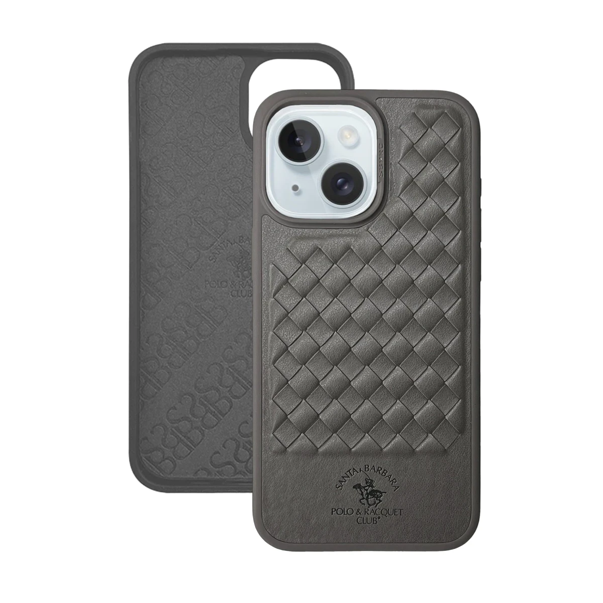 Santa Barbara Polo Racquet Club Apple iPhone 13 Ravel Deri Kapak - Gri