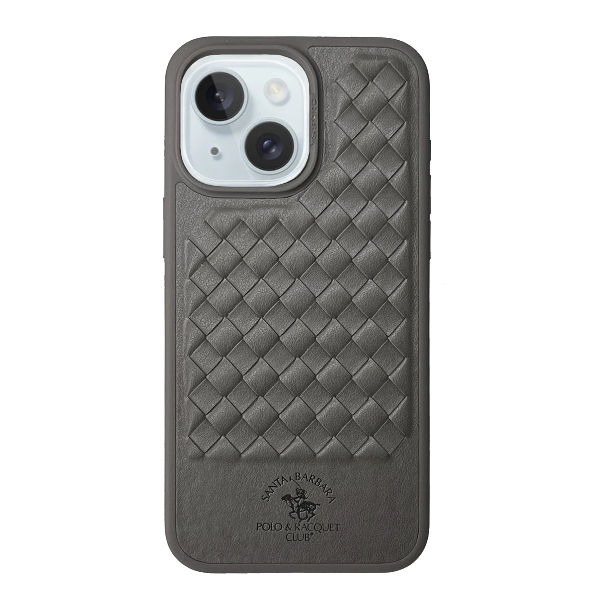 Santa Barbara Polo Racquet Club Apple iPhone 13 Ravel Deri Kapak - Gri