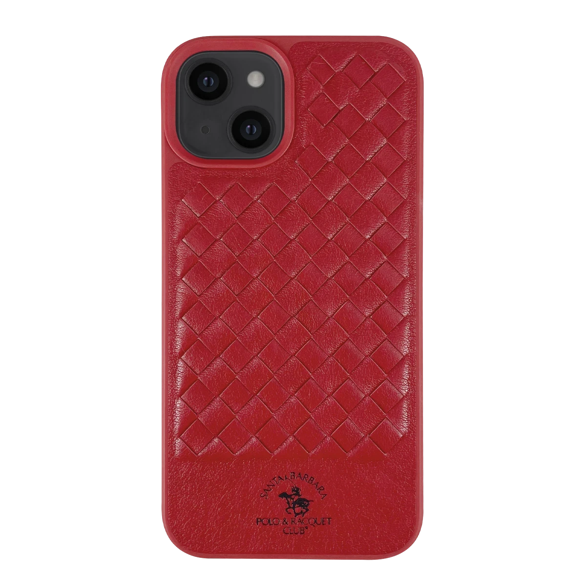 Santa Barbara Polo Racquet Club Apple iPhone 13 Ravel Deri Kapak - Kırmızı