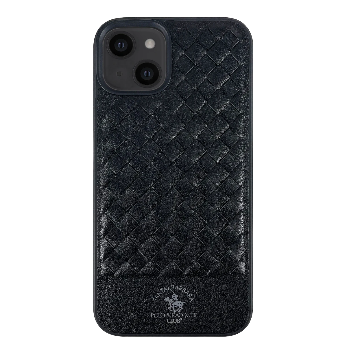 Santa Barbara Polo Racquet Club Apple iPhone 13 Ravel Deri Kapak - Siyah