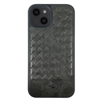 Santa Barbara Polo Racquet Club Apple iPhone 13 Ravel Deri Kapak - Yeşil