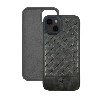 Santa Barbara Polo Racquet Club Apple iPhone 13 Ravel Deri Kapak - Yeşil