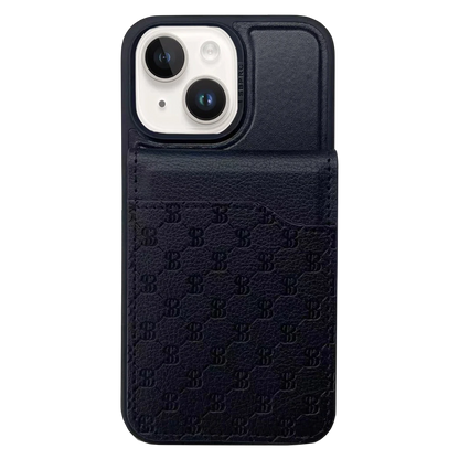 Santa Barbara Polo Racquet Club Apple iPhone 13 Timothy Cüzdanlı Standlı Kapak - Siyah