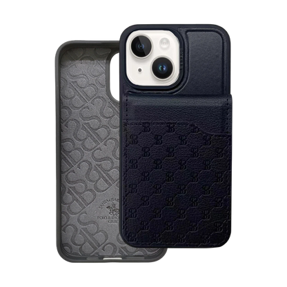 Santa Barbara Polo Racquet Club Apple iPhone 13 Timothy Cüzdanlı Standlı Kapak - Siyah