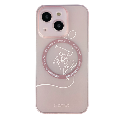 Santa Barbara Polo Racquet Club Apple iPhone 14 Albert Magsafe Kapak - Pembe