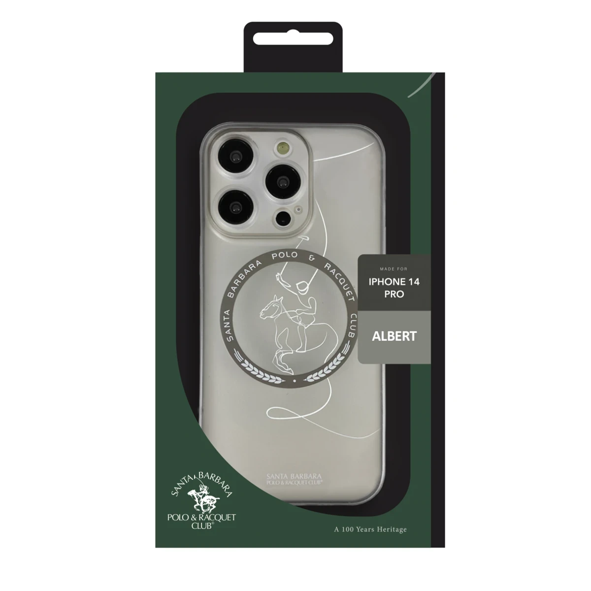 Santa Barbara Polo Racquet Club Apple iPhone 14 Albert Magsafe Kapak - Şeffaf