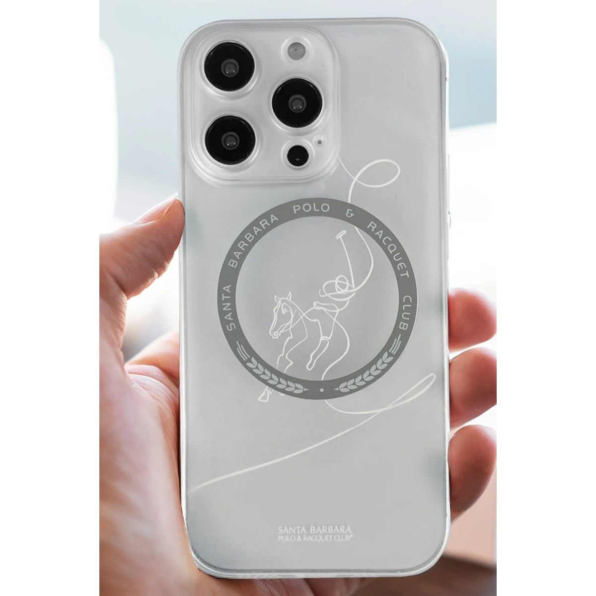 Santa Barbara Polo Racquet Club Apple iPhone 14 Albert Magsafe Kapak - Şeffaf