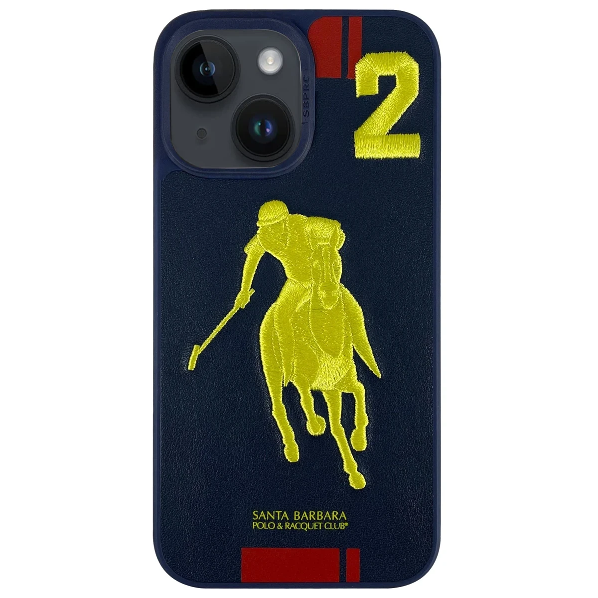 Santa Barbara Polo Racquet Club Apple iPhone 14 Garner Deri Kapak - Lacivert