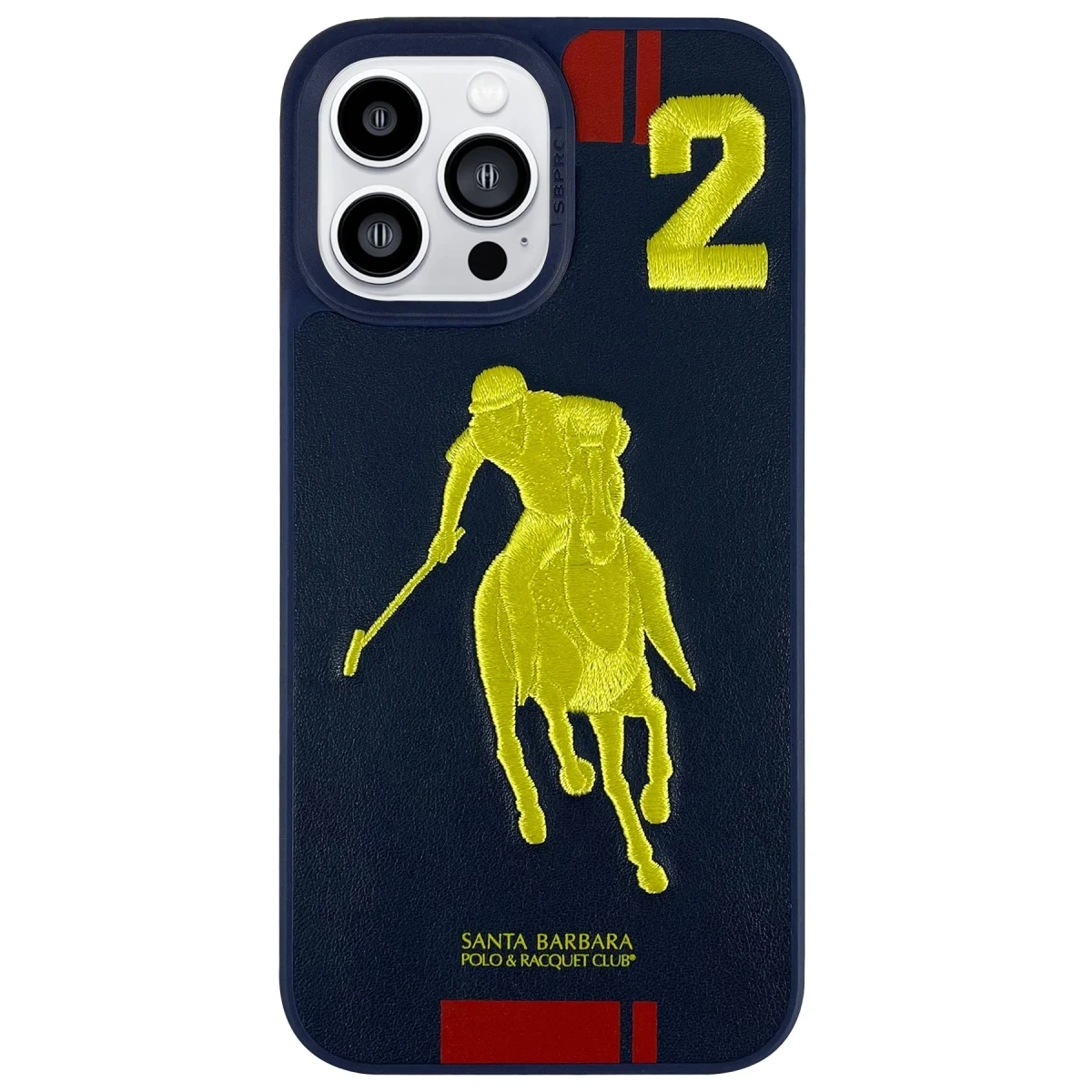 Santa Barbara Polo Racquet Club Apple iPhone 14 Pro Garner Deri Kapak - Lacivert