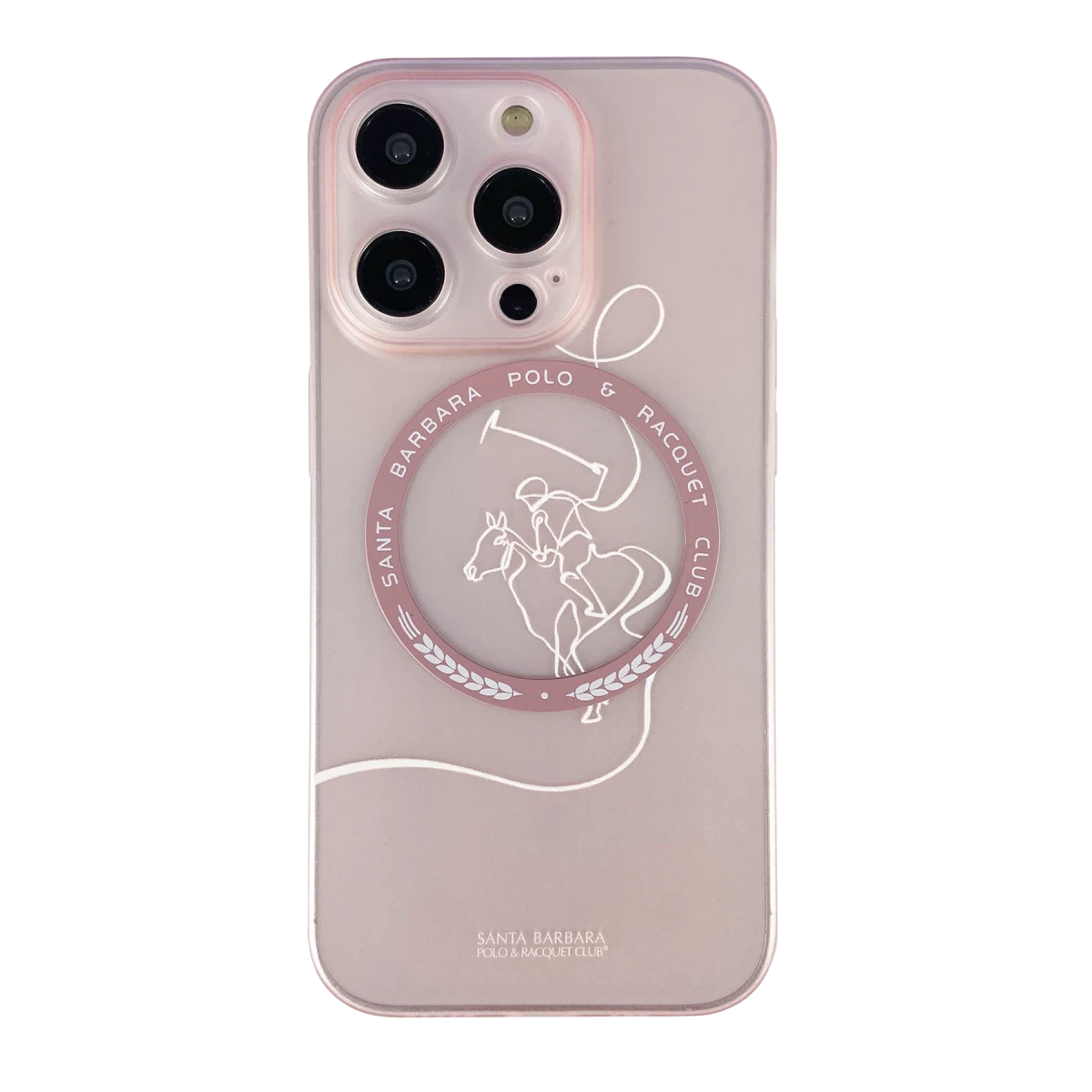 Santa Barbara Polo Racquet Club Apple iPhone 14 Pro Max Albert Magsafe Kapak - Pembe