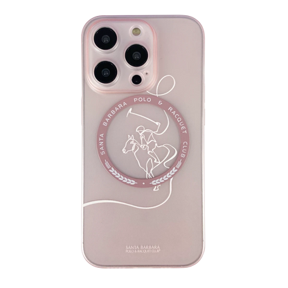 Santa Barbara Polo Racquet Club Apple iPhone 14 Pro Max Albert Magsafe Kapak - Pembe