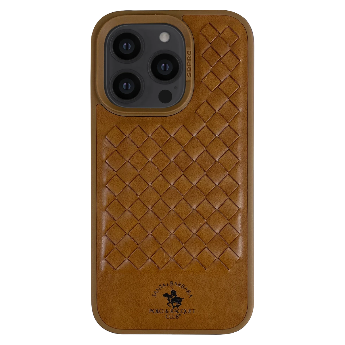 Santa Barbara Polo Racquet Club Apple iPhone 14 Pro Max Ravel Deri Kapak - Kahverengi