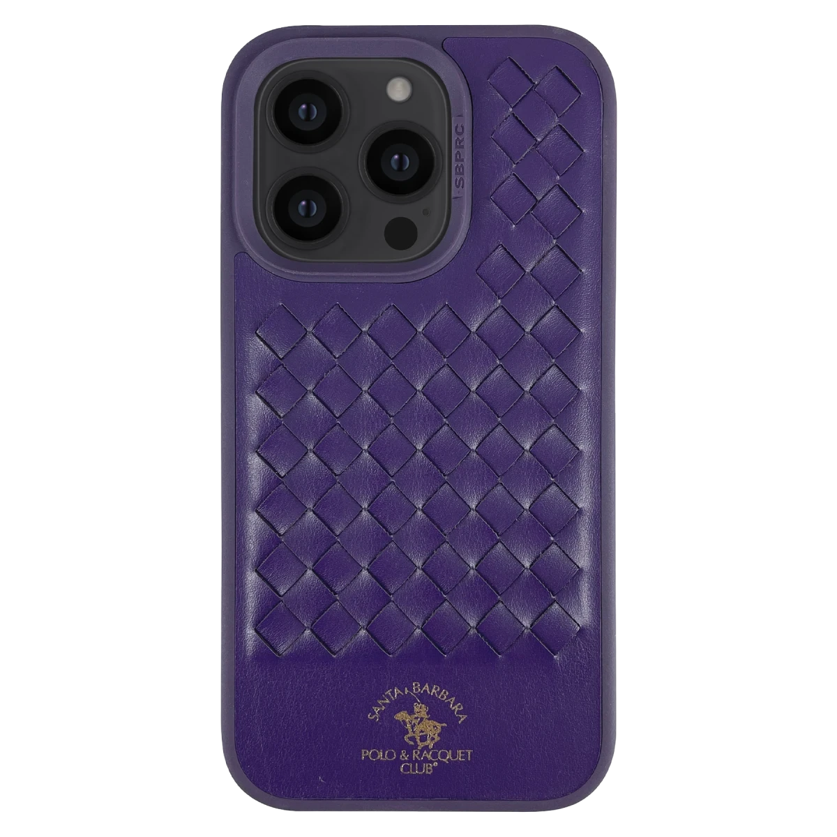 Santa Barbara Polo Racquet Club Apple iPhone 14 Pro Max Ravel Deri Kapak - Mor