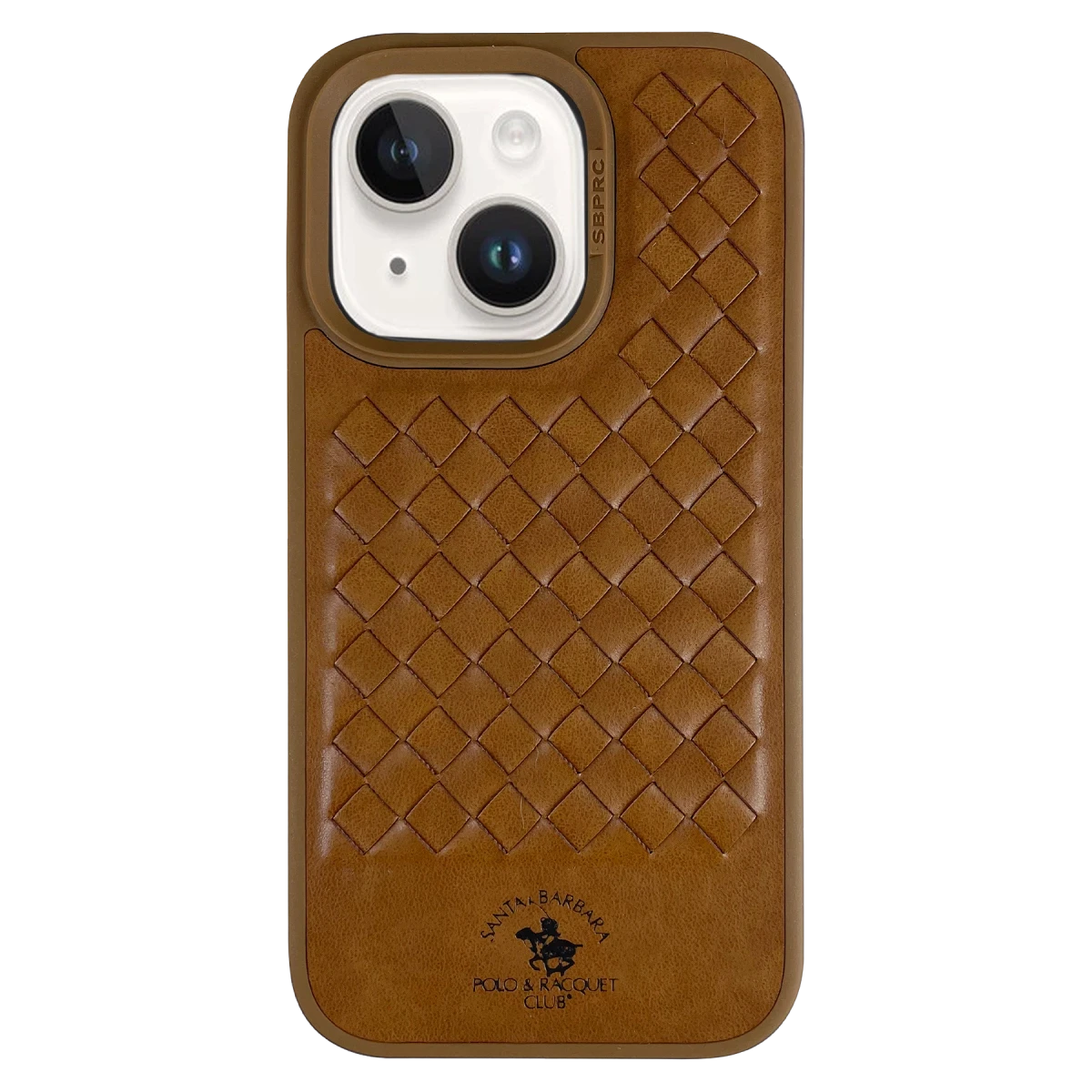 Santa Barbara Polo Racquet Club Apple iPhone 14 Ravel Deri Kapak - Kahverengi