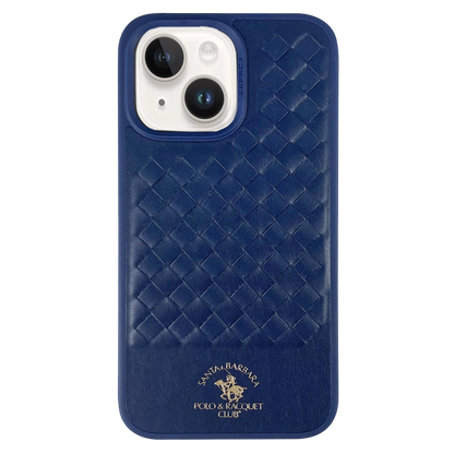Santa Barbara Polo Racquet Club Apple iPhone 14 Ravel Deri Kapak - Lacivert
