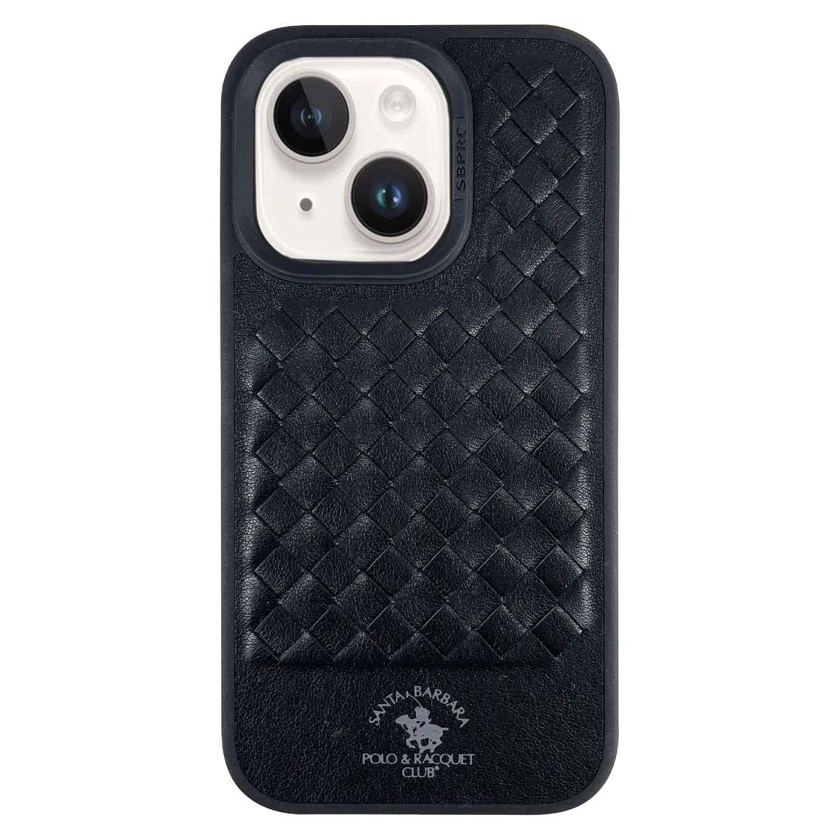 Santa Barbara Polo Racquet Club Apple iPhone 14 Ravel Deri Kapak - Siyah