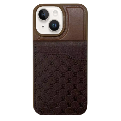 Santa Barbara Polo Racquet Club Apple iPhone 14 Timothy Cüzdanlı Standlı Kapak - Kahverengi
