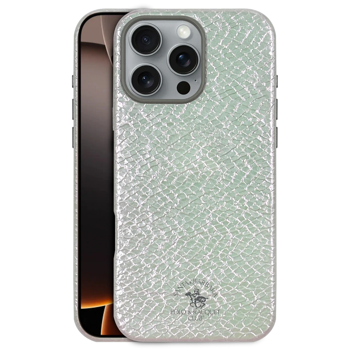 Santa Barbara Polo Racquet Club Apple iPhone 16 Pro Tracy Magsafe Kapak - Gümüş