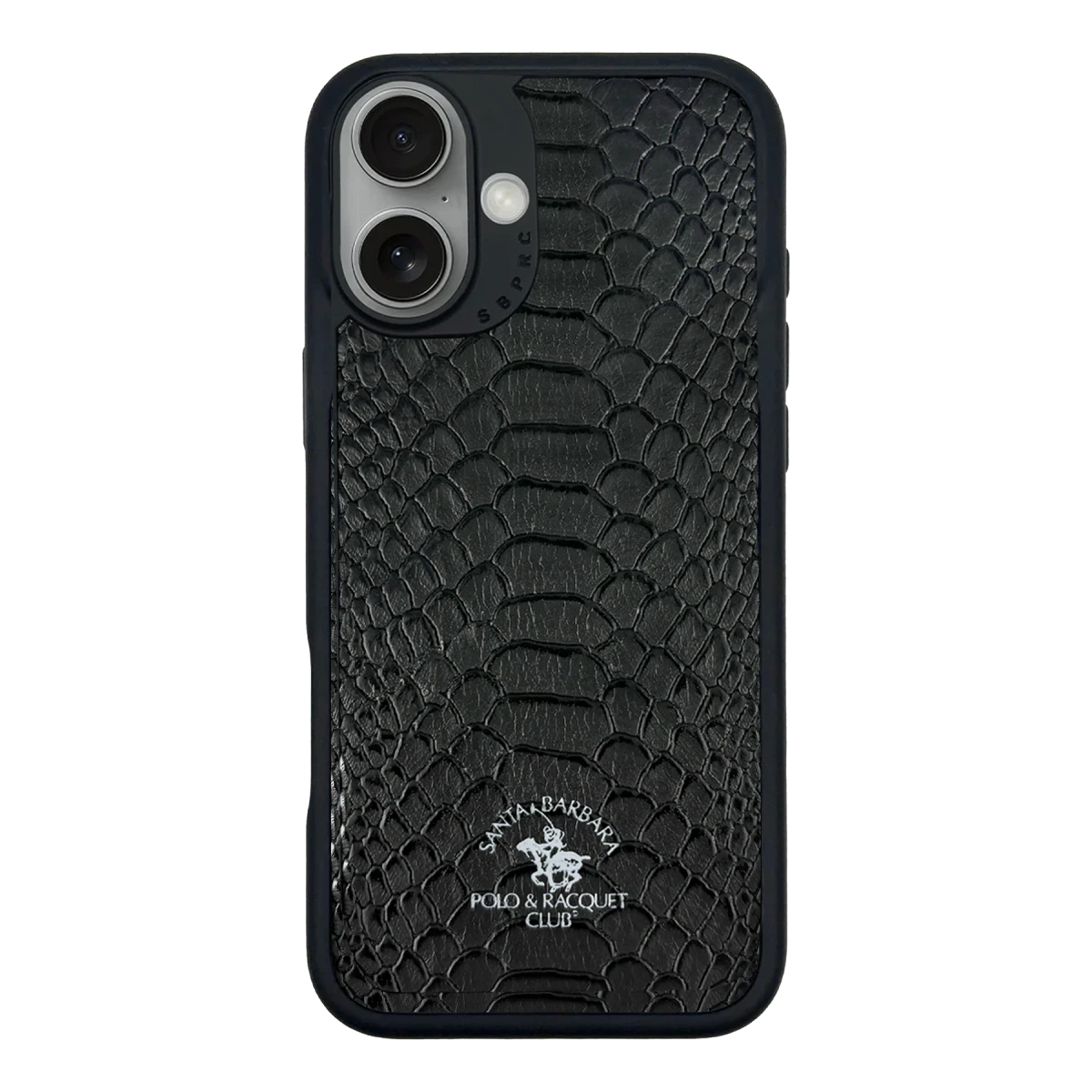 Santa Barbara Polo Racquet Club Apple iPhone 17 Knight Deri Kapak - Siyah
