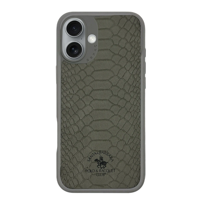 Santa Barbara Polo Racquet Club Apple iPhone 17 Knight Deri Kapak - Titan Gri