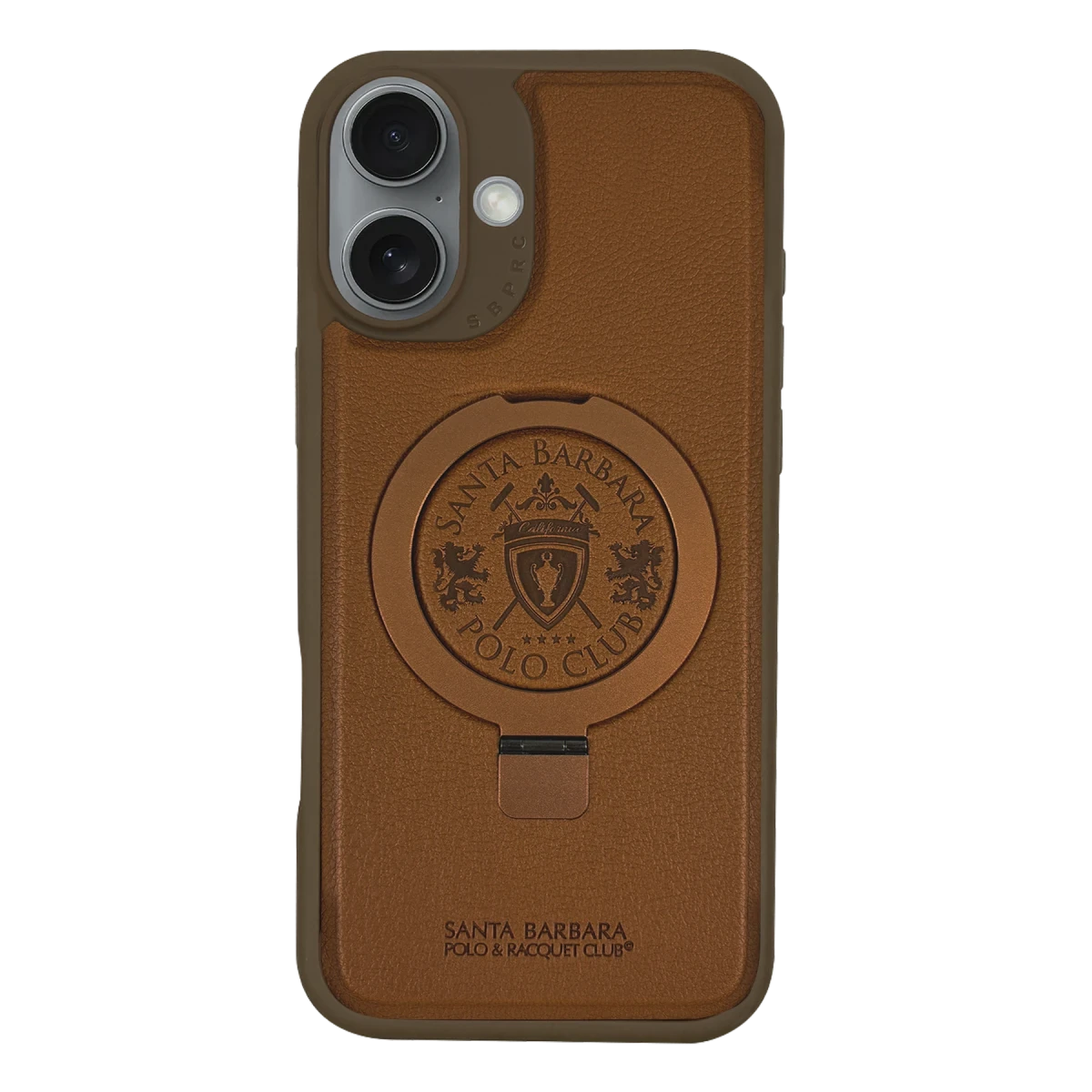 Santa Barbara Polo Racquet Club Apple iPhone 17 Primo Magsafe Stand Kapak - Kahverengi