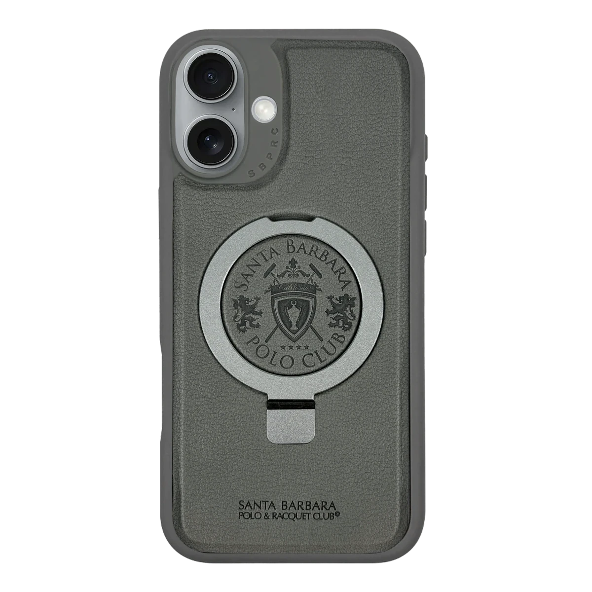 Santa Barbara Polo Racquet Club Apple iPhone 17 Primo Magsafe Stand Kapak - Titan Gri