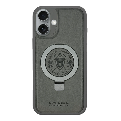 Santa Barbara Polo Racquet Club Apple iPhone 17 Primo Magsafe Stand Kapak - Titan Gri