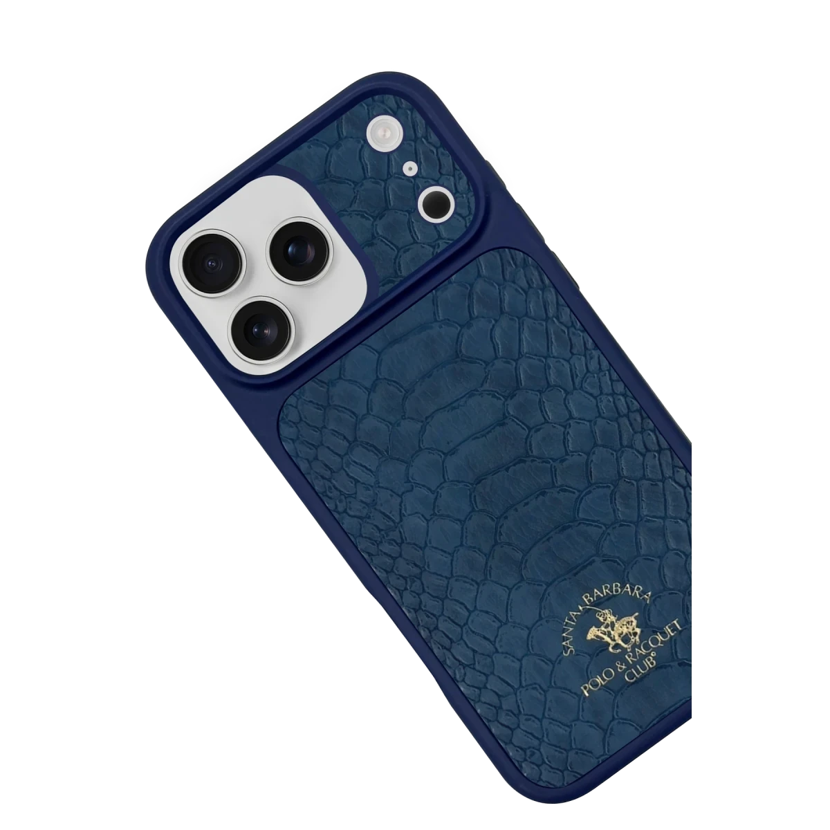 Santa Barbara Polo Racquet Club Apple iPhone 17 Pro Knight Deri Kapak - Lacivert