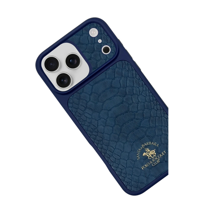 Santa Barbara Polo Racquet Club Apple iPhone 17 Pro Knight Deri Kapak - Lacivert