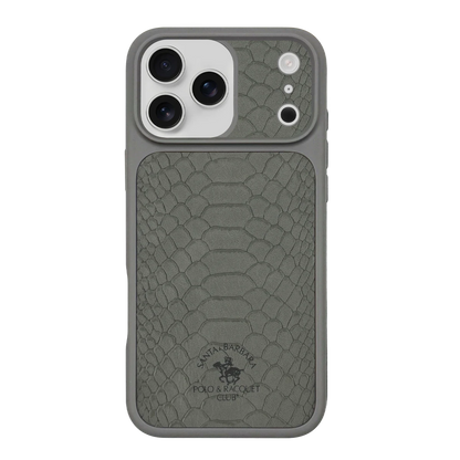 Santa Barbara Polo Racquet Club Apple iPhone 17 Pro Knight Deri Kapak - Titan Gri