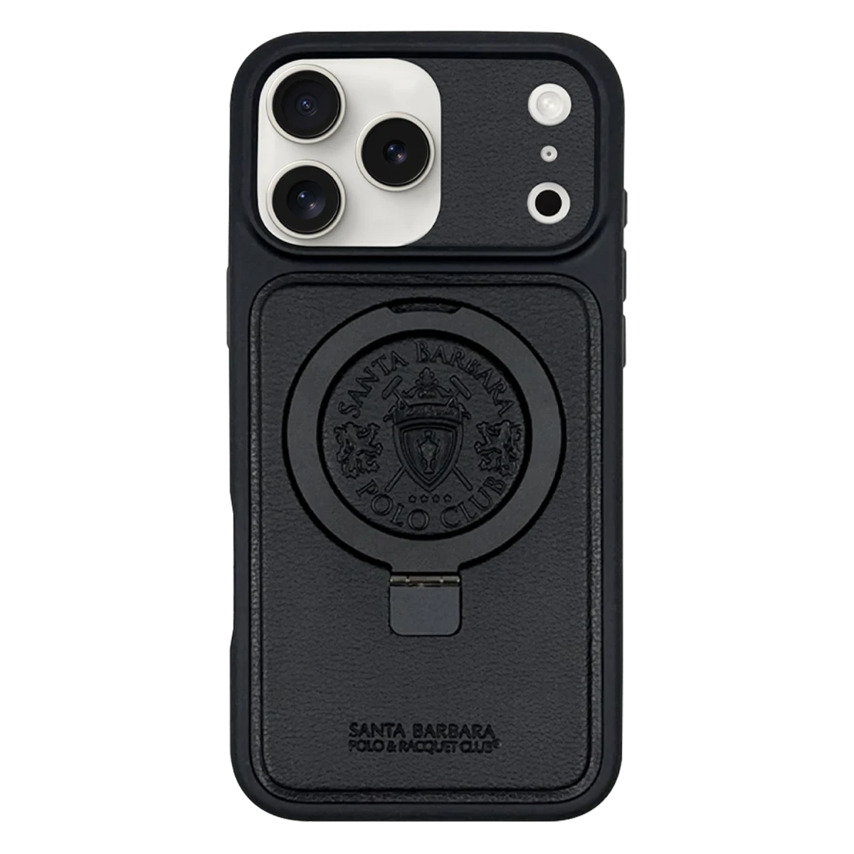 Santa Barbara Polo Racquet Club Apple iPhone 17 Pro Primo Magsafe Stand Kapak - Siyah