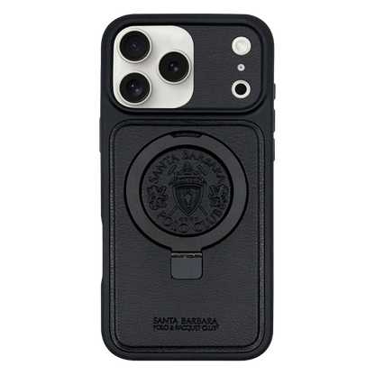 Santa Barbara Polo Racquet Club Apple iPhone 17 Pro Primo Magsafe Stand Kapak - Siyah