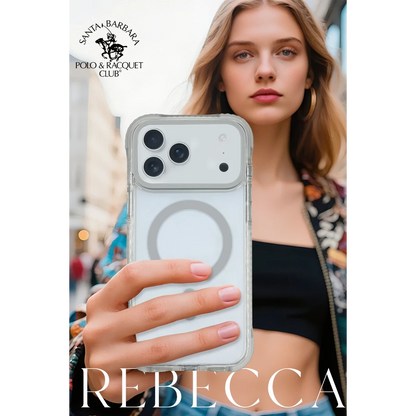 Santa Barbara Polo Racquet Club Apple iPhone 17 Pro  Rebecca Magsafe Kapak - Açık Gri