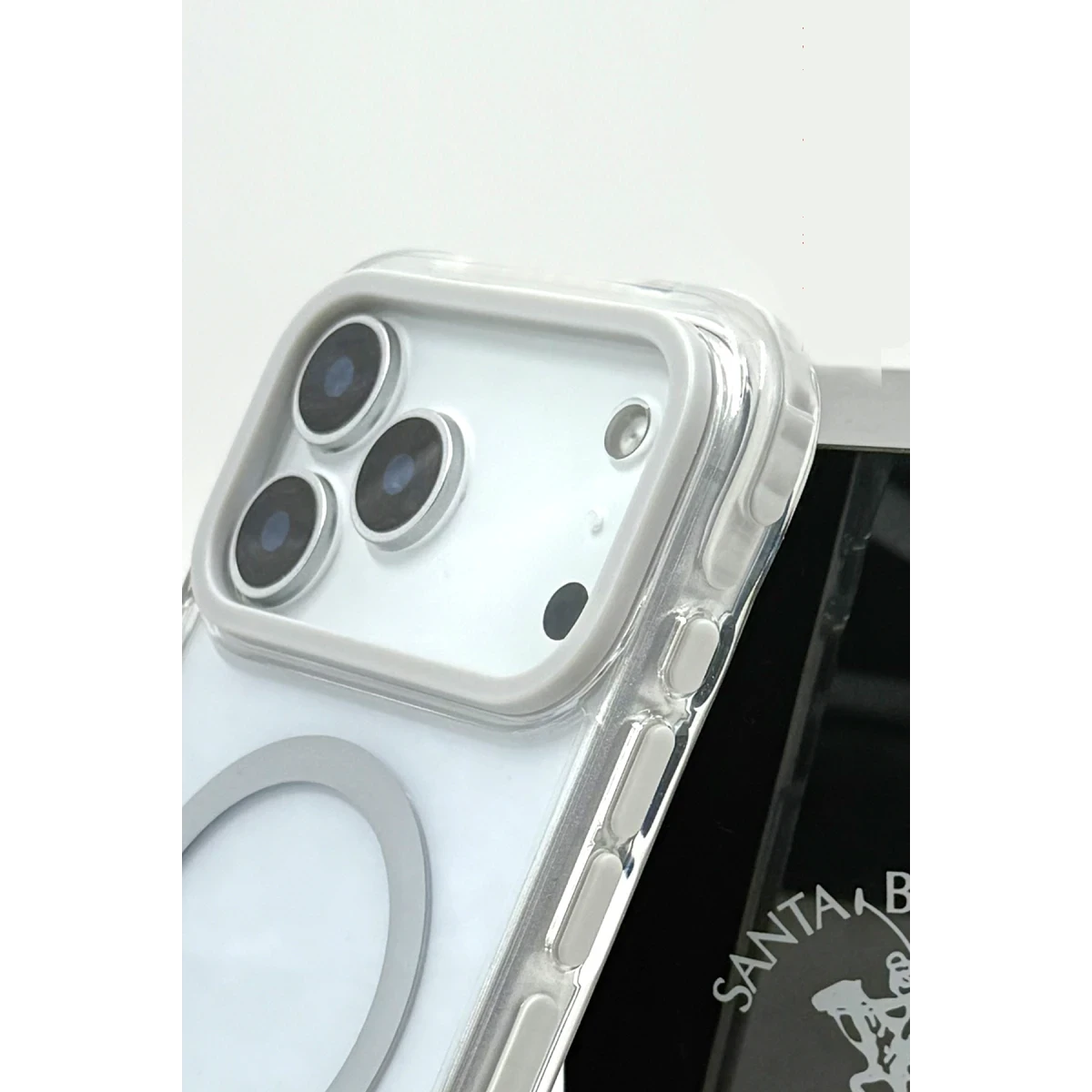 Santa Barbara Polo Racquet Club Apple iPhone 17 Pro  Rebecca Magsafe Kapak - Koyu Gri