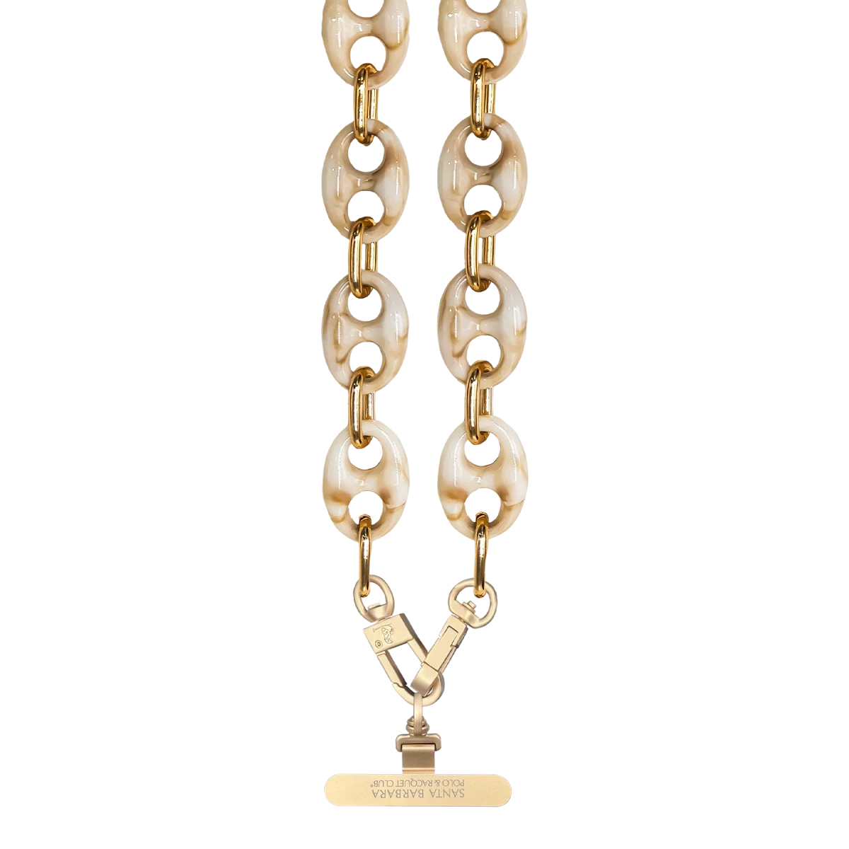 Santa Barbara Polo Racquet Club Hilary Acrylic Chain Universal Bileklik - Bej
