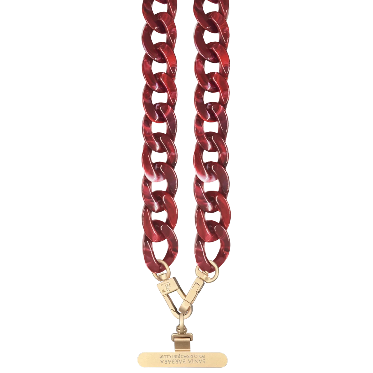 Santa Barbara Polo Racquet Club Hilary Acrylic Universal Bileklik - Bordo