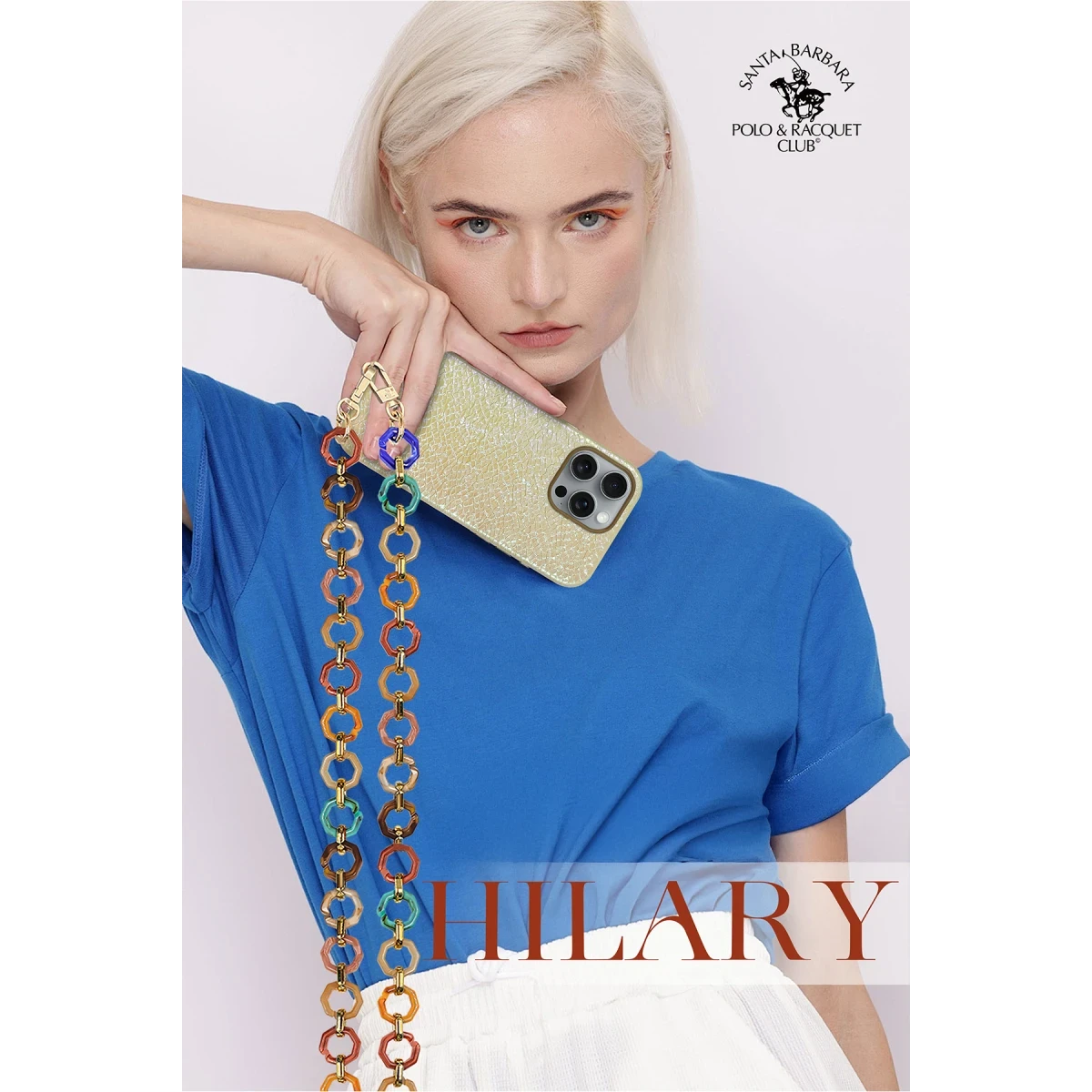 Santa Barbara Polo Racquet Club Hilary Acrylic Universal Bileklik - Siyah