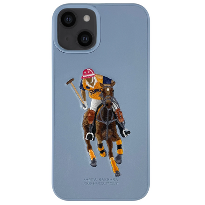 Santa Barbara Polo Racquet Club Apple iPhone 13 Jockey Deri Kapak - Mavi