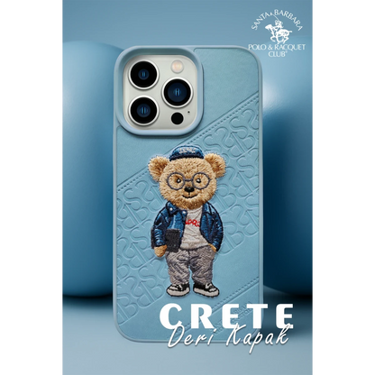 Santa Barbara Polo Racquet Club Apple iPhone 13 Pro Crete Deri Kapak - Mor