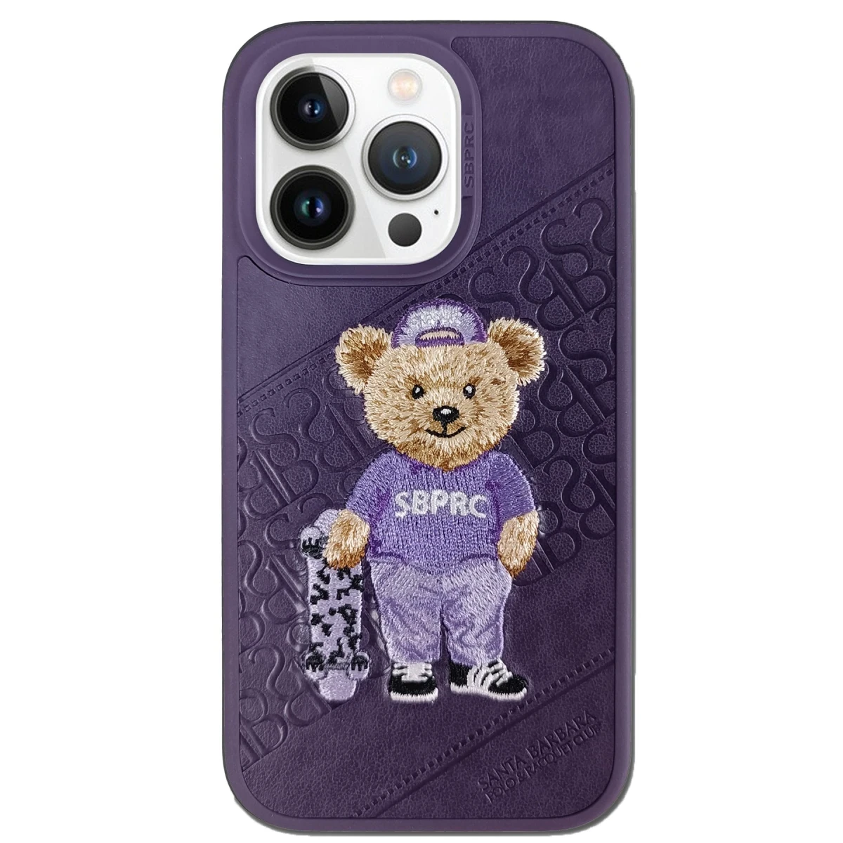 Santa Barbara Polo Racquet Club Apple iPhone 13 Pro Crete Deri Kapak - Mor
