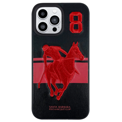 Santa Barbara Polo Racquet Club Apple iPhone 13 Pro Garner Deri Kapak - Siyah