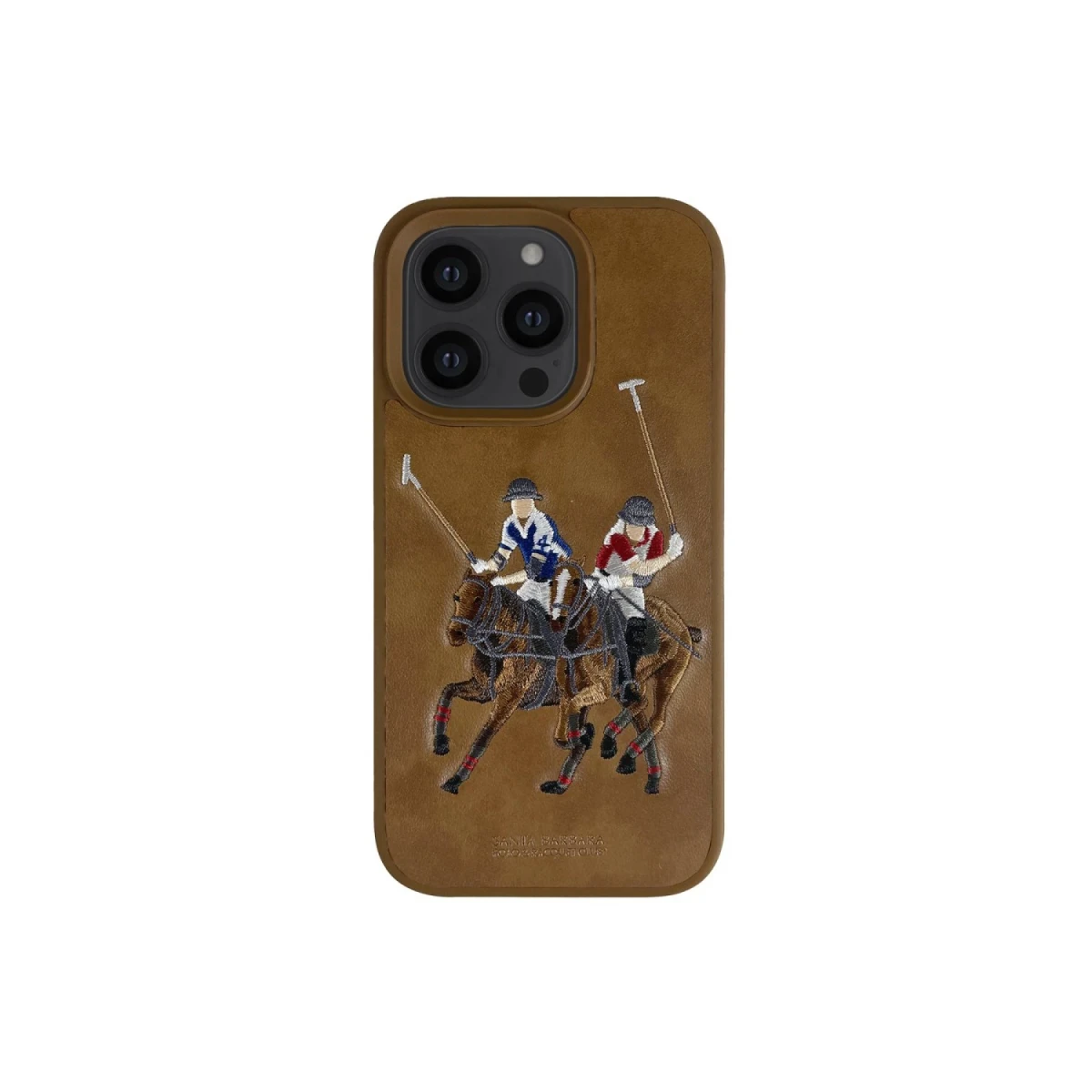 Santa Barbara Polo Racquet Club Apple iPhone 13 Pro Jockey Deri Kapak - Kahverengi