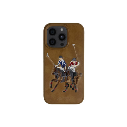 Santa Barbara Polo Racquet Club Apple iPhone 13 Pro Jockey Deri Kapak - Kahverengi