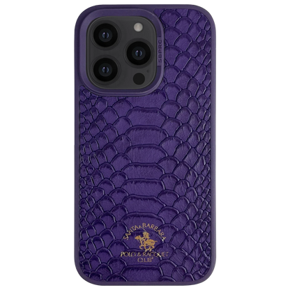 Santa Barbara Polo Racquet Club Apple iPhone 13 Pro Knight Deri Kapak - Mor