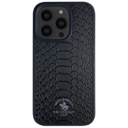 Santa Barbara Polo Racquet Club Apple iPhone 13 Pro Knight Deri Kapak - Siyah