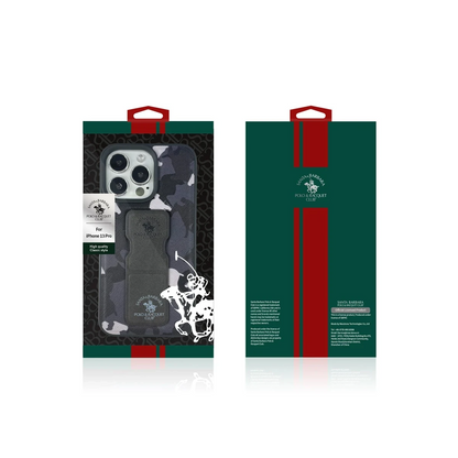 Santa Barbara Polo Racquet Club Apple iPhone 13 Pro Max Enos Standlı Kapak - Gri