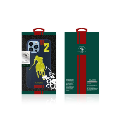Santa Barbara Polo Racquet Club Apple iPhone 13 Pro Max Garner Deri Kapak - Beyaz