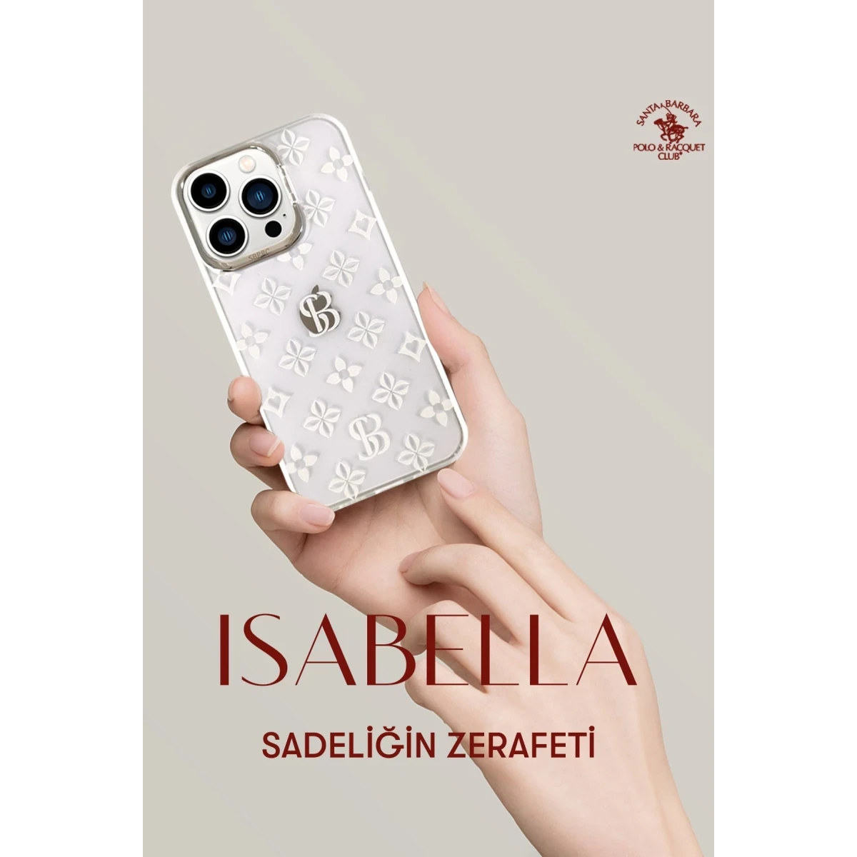 Santa Barbara Polo Racquet Club Apple iPhone 13 Pro Max Isabella Stand Kapak - Şeffaf