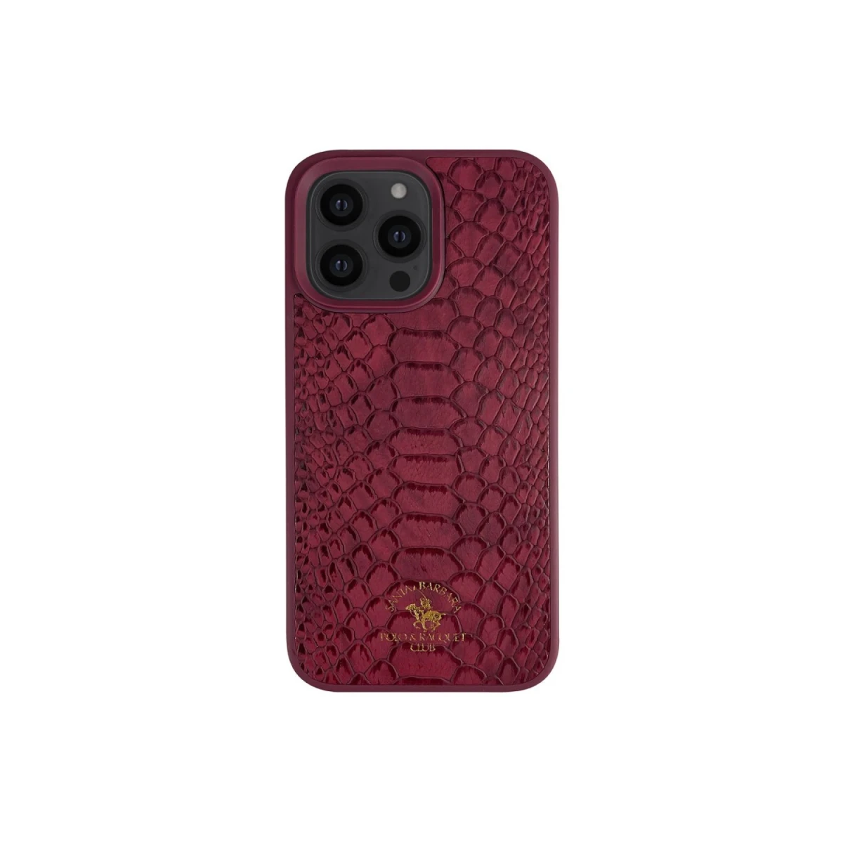 Santa Barbara Polo Racquet Club Apple iPhone 13 Pro Max Knight Deri Kapak - Kırmızı